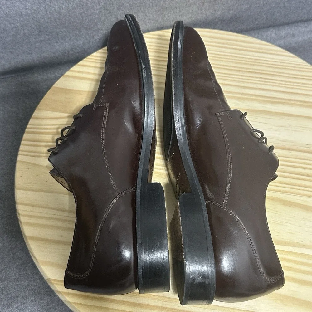 Rockport Mens Size‎ 11 M Walker Burgundy Leather Split Toe Oxford Shoes APM1235E